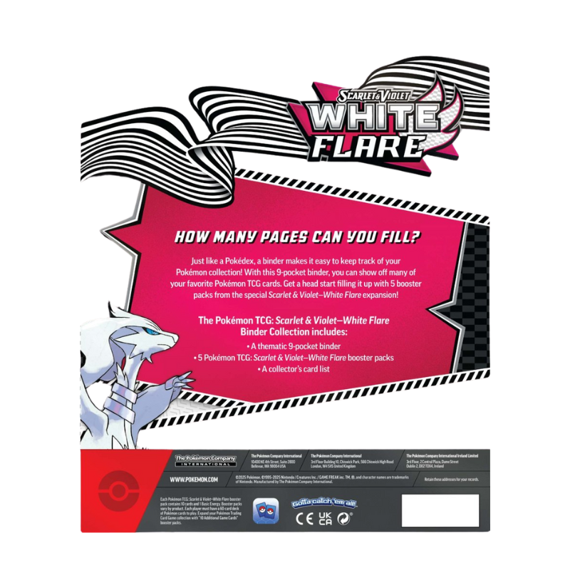 Pokemon White Flare Binder Collection | Click and Collectables Pokemon White Flare Binder Collection | Click and Collectables