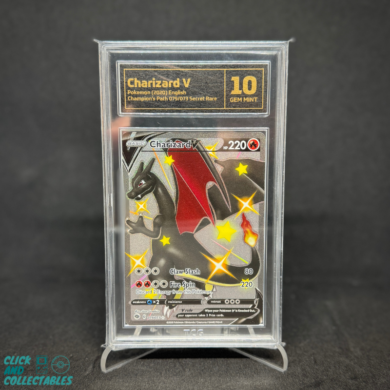 2020 CHAMPIONS PATH CHARIZARD V - TCG 10 Click and Collectables 2020 CHAMPIONS PATH CHARIZARD V - TCG 10 Click and Collectables