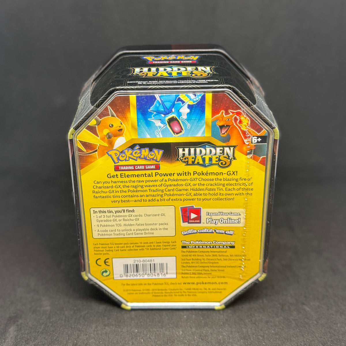 Pokmon TCG: Hidden Fates Collection Tin Click and Collectables Pokmon TCG: Hidden Fates Collection Tin Click and Collectables