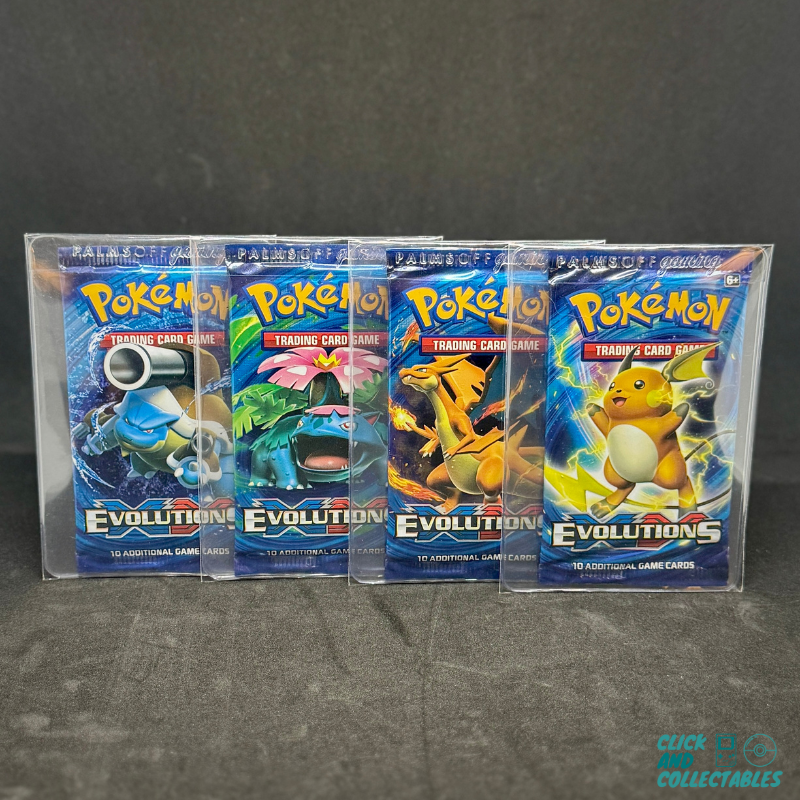 XY Evolutions Booster Pack Art Set Click and Collectables XY Evolutions Booster Pack Art Set Click and Collectables