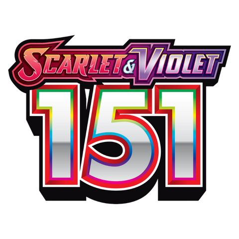 Pokémon TCG Scarlet & Violet 151 logo featuring original Kanto Pokémon