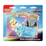 Scarlet & Violet Prismatic Evolutions Tech Sticker Collection – Pokémon TCG product featuring vibrant holographic designs