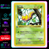 Pokemon Weedle 1st Edition 069/102 Non Light Play - Base Set