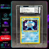 Pokemon CGC Authentic Poliwrath 15/130 Holo - Base Set 2