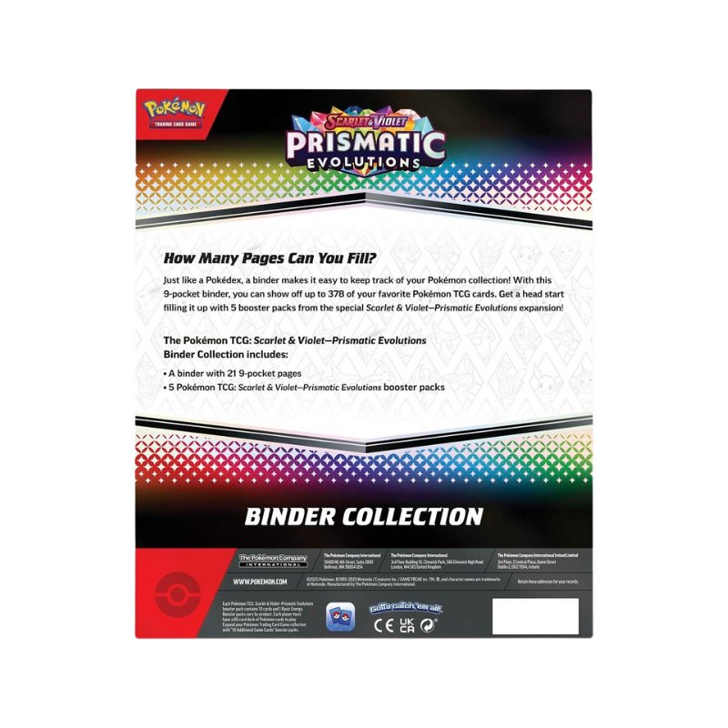 Scarlet & Violet Prismatic Evolutions Binder Collection – Click and Collectables