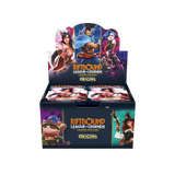 Box of Riftbound League of Legends trading card game with character illustrations on a white background