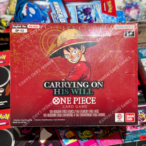 One Piece - Carry On His Will OP13 Booster Box Click and Collectables One Piece - Carry On His Will OP13 Booster Box Click and Collectables