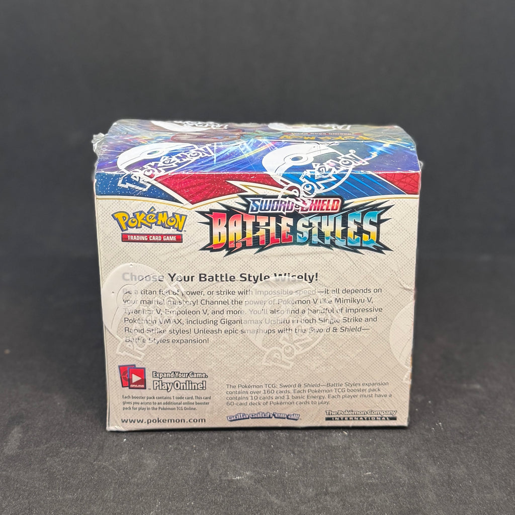 pokémon tcg sword & shield battle styles booster box SWSH05 Battle Styles Booster Box – Click and Collectables