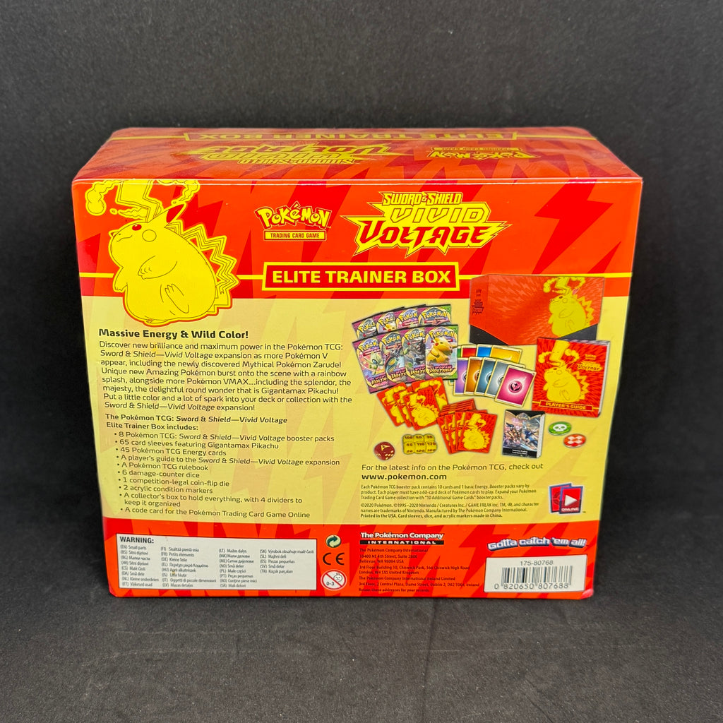 SWSH04 Vivid Voltage Elite Trainer Box Click and Collectables SWSH04 Vivid Voltage Elite Trainer Box Click and Collectables