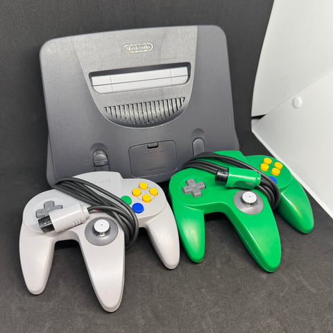 Nintendo 64 Console and Controllers