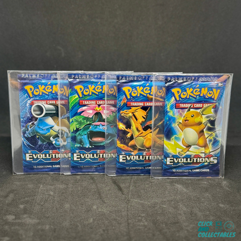 XY Evolutions Booster Pack Art Set Click and Collectables XY Evolutions Booster Pack Art Set Click and Collectables