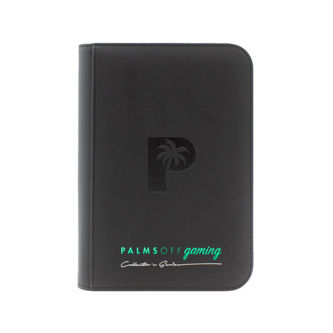 Collector's Series 4 Pocket Zip Trading Card Binder - BLACK Palms Off Gaming Pokemon
