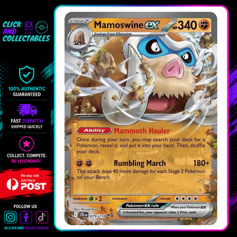 Mamoswine ex 079/159 Journey Together Pokemon Card – Click and Collectables