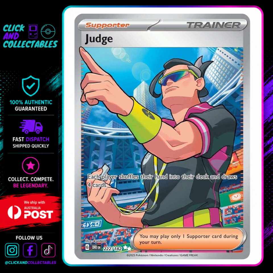 Pokemon TCG: Judge 222/182 Near Mint