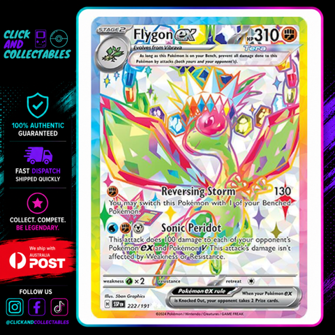 pokemon cards flygon ex 222/191 Surging Sparks Card – Click and Collectables Card Type:Other (Contact us) Charizard ex - 056 SProp This Pokemon does not