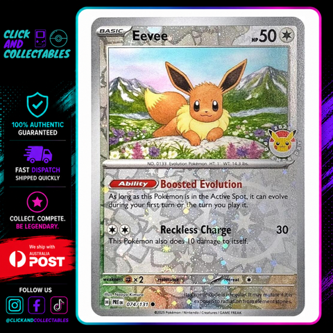 eevee pokemon day card Promos with 2025 stamp for Sale Eevee (Pokemon Day 2025) (Reverse