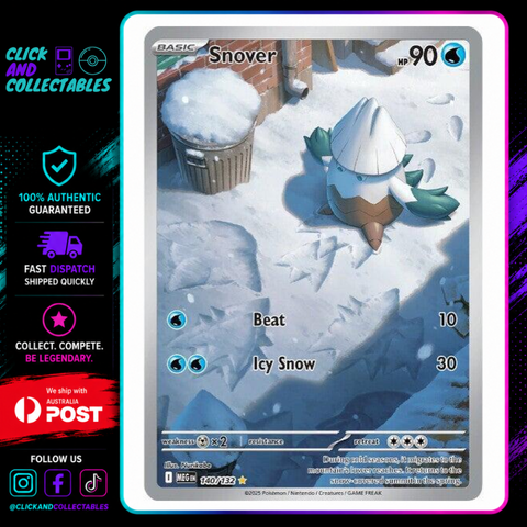 snover pokemon card 140/132 Mega Evolution – Click and Collectables Choose:Stlizkin Stationary [Grass] Why did the Pokémon