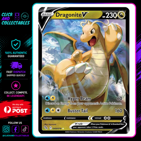 dragonite v card pokemon go 049/078 Near Mint The item available is One Piece Card Game: Style:PSA Metal Art Only booster box acrylic protector