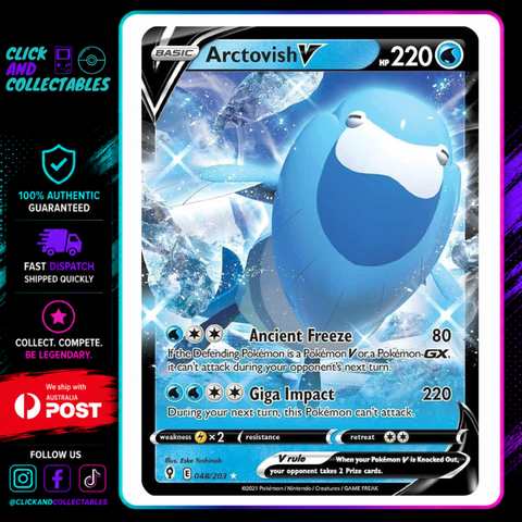 arctovish pokemon card Arctovish - SWSH03: Darkness Ablaze