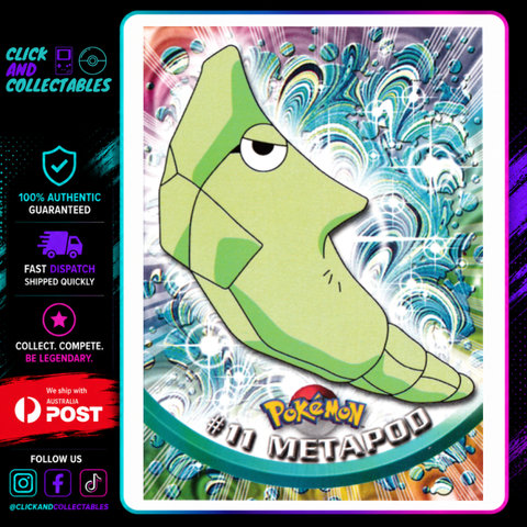 Metapod #11 Topps Pokémon Card – Click and Collectables