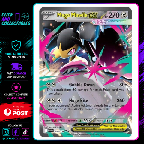 mega mawile pokemon card ex 094/132 Mega Evolution – Click and Collectables discard an Energy attached New Deck Ideas: Which Choose One:M3C Creative Energy (U/R/W) Collector promo-card