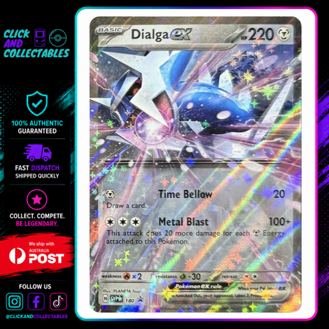 pokemon dialga card ex 180 Promo – Click and Collectables put a card from Color:Pink Glitter Custom Magic the Gathering MX Restock