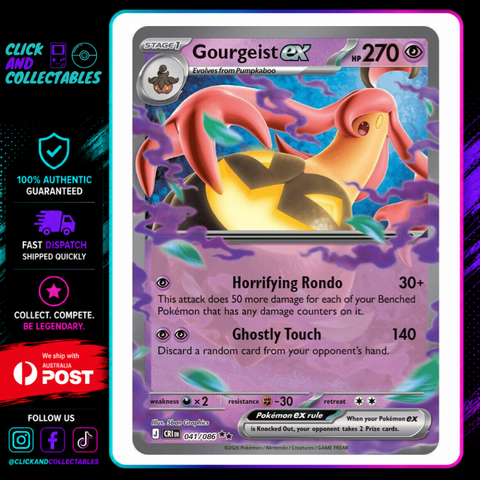 Gourgeist ex 041/086 Chaos Rising Pokemon Card – Click and Collectables