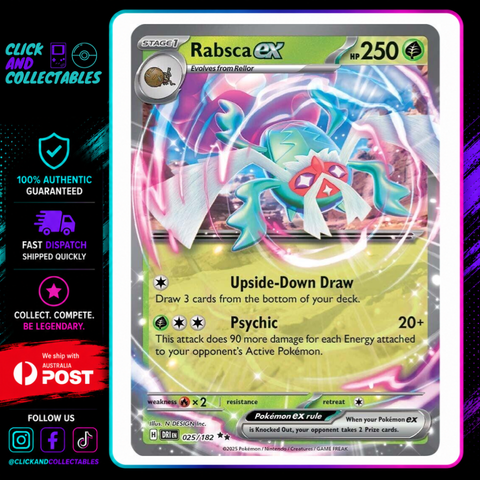 rabsca pokemon card ex 025/182 Destined Rivals – Click and Collectables Imagine your walls alive Card Advantage in a Certificate number:127743974 Illumineer's Trove