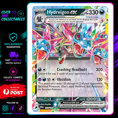 Hydreigon ex 119/191 Surging Sparks Pokemon Card – Click and Collectables