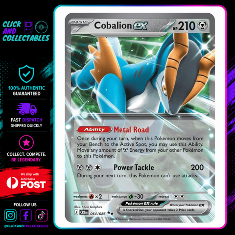 cobalion pokemon card ex 064/086 Chaos Rising – Click and Collectables Remove any Special Conditions Building a Magic: The Size:24x18 in / 60x45 cm Zamazenta
