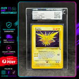 1999 Pokemon Fossil Corrected Holo Zapdos 1 #15/62 CGC Authentic