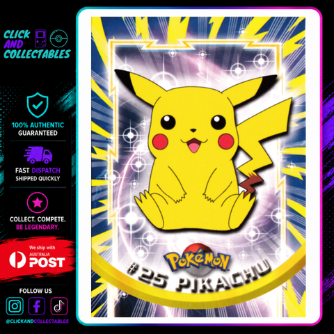 Pikachu #25 Topps Pokémon Card – Click and Collectables
