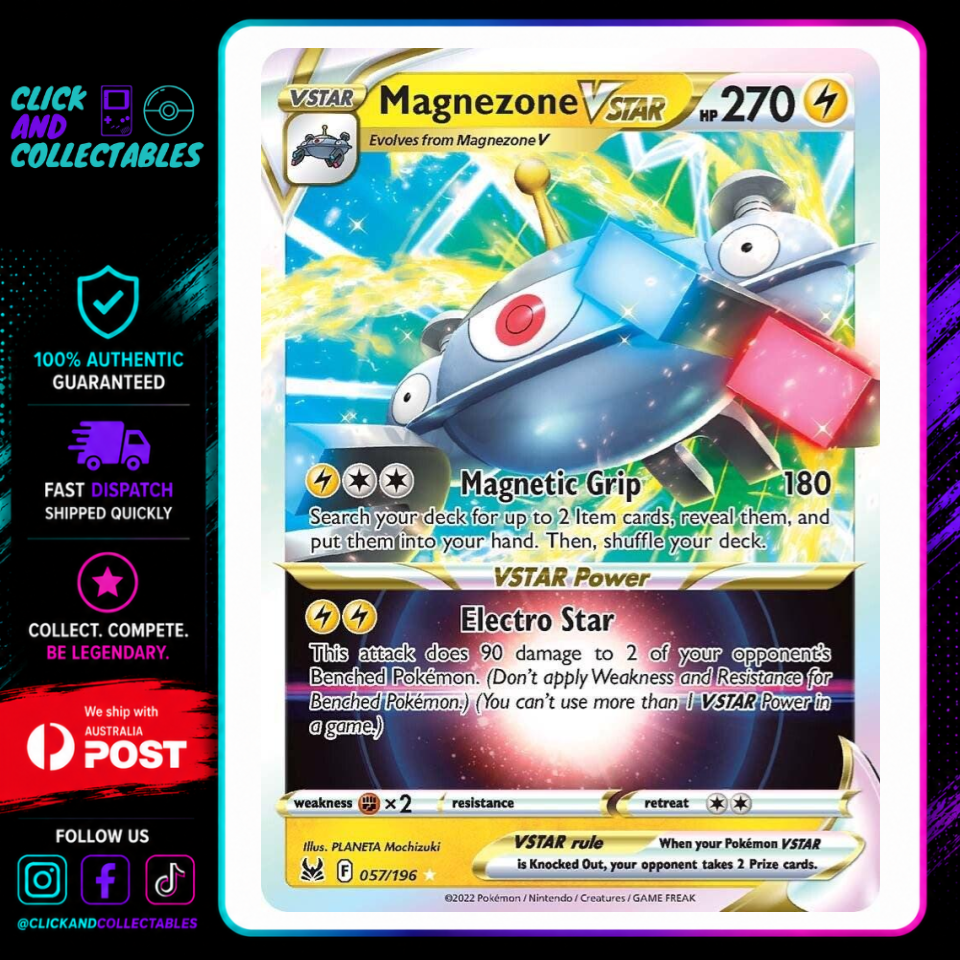 magnezone vstar pokemon card value 57/196 Price 2026 Weakness / Resistance / Retreat Cost Magnezone Vstar #pokmon #pokemontcgcommunity