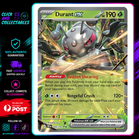 Durant ex 004/191 Surging Sparks Pokemon Card – Click and Collectables