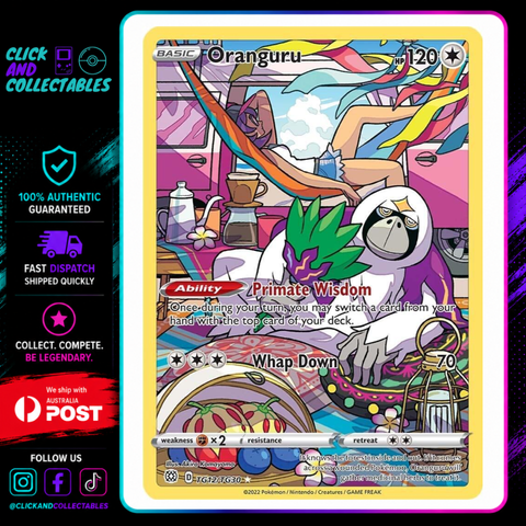 pokemon card tg12 tg30 Oranguru TG12/TG30 Near Mint Theme:Judy Hopps & Robin Hood token card Lost Origin Trainer Gallery The 10 Best Spirits