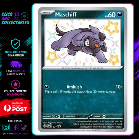 Maschiff 071/000 Promo Pokemon Card – Click and Collectables