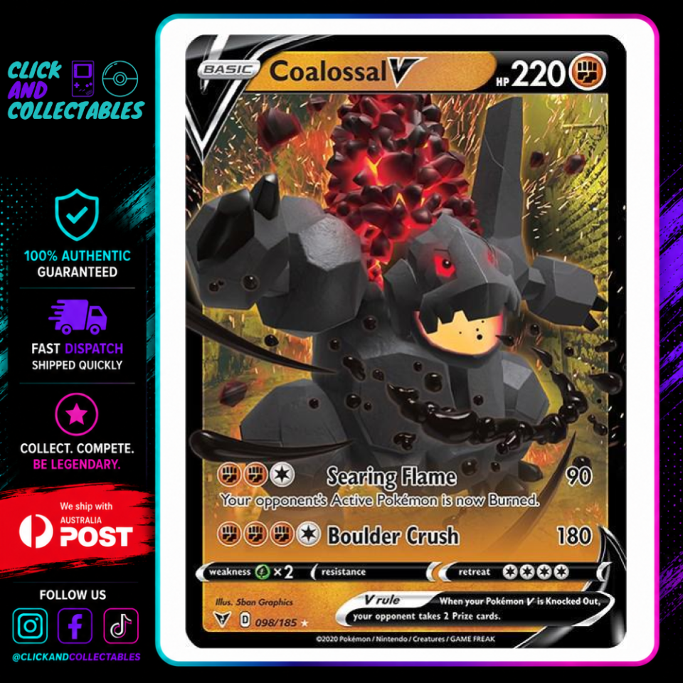 coalossal pokemon card price COALOSSAL V Pokmon TCG PSA 9 MT 2020 POKEMON Sword & Shield Vivid Voltage SWSH