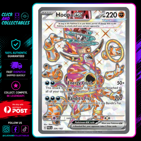 Hoopa ex 226/182 Paradox Rift Pokemon Card – Click and Collectables