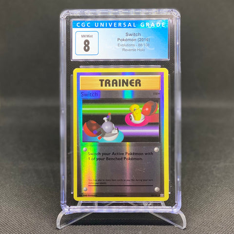 2016 Switch Pokémon Evolutions - 88/108 Reverse Holo CGC NM 8.5