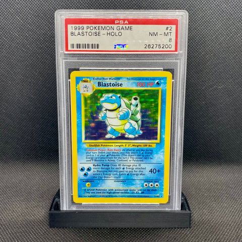 1999 Blastoise PSA 8 Near Mint Base Set #2/102