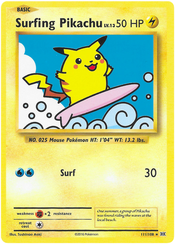 Surfing Pikachu 111/108